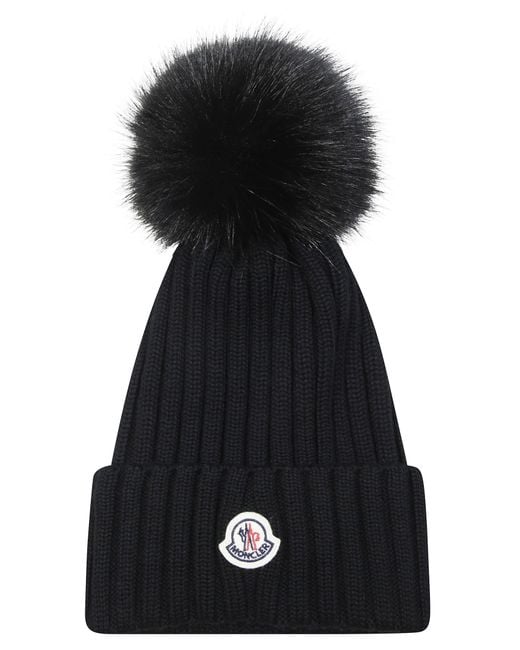 Moncler Black Winter Hat