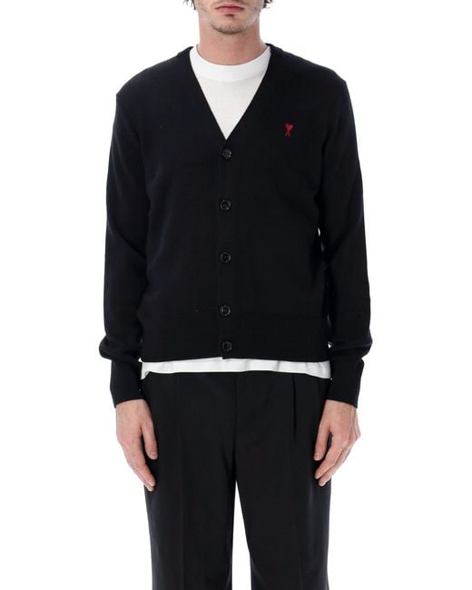AMI Blue 100% Wool Sweater for men