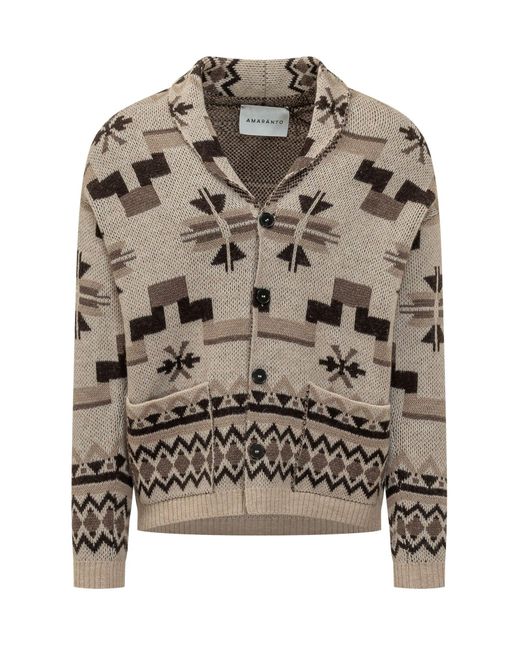 Amaranto Gray Cropped Cardigan
