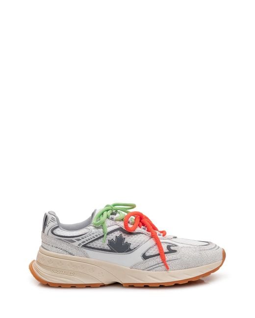 DSquared² White Stylish Sneakers