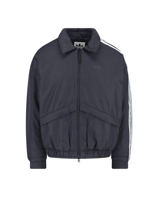 Adidas Blue 100% Polyester Jacket for men