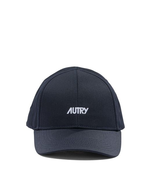 Autry Blue Cotton Hat for men