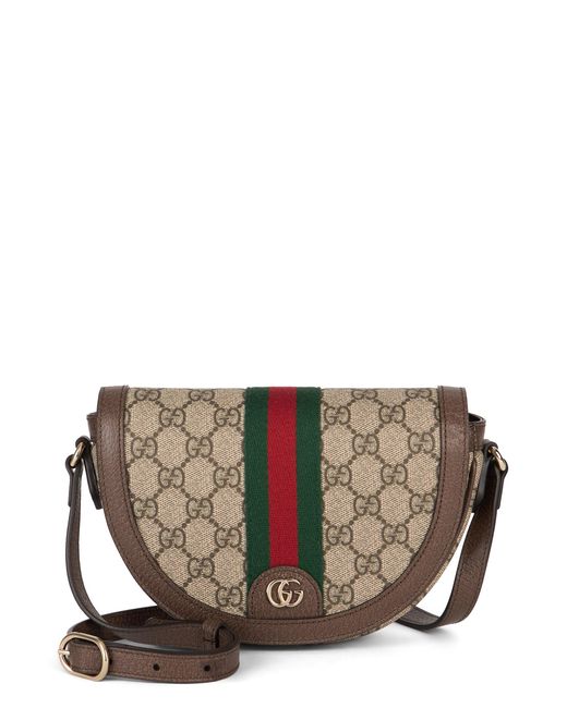 COUTR.COM Brown Mini Crescent Shape Shoulder Bag