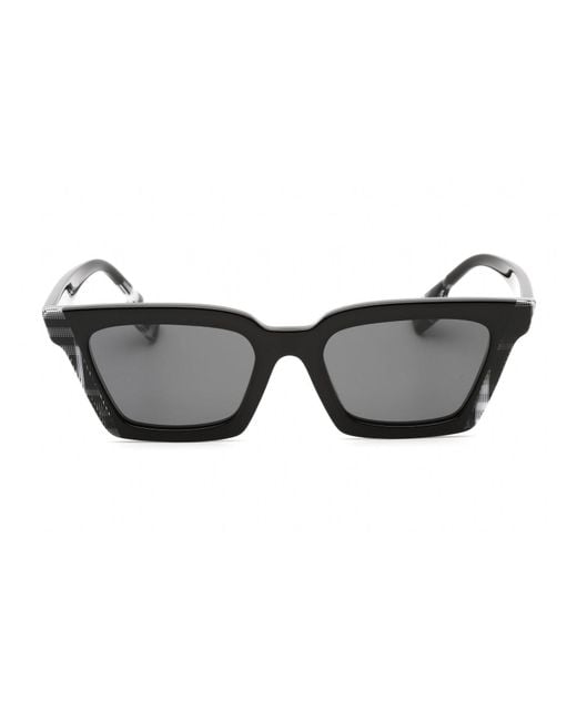 Burberry Gray Stylish Rectangular Sunglasses
