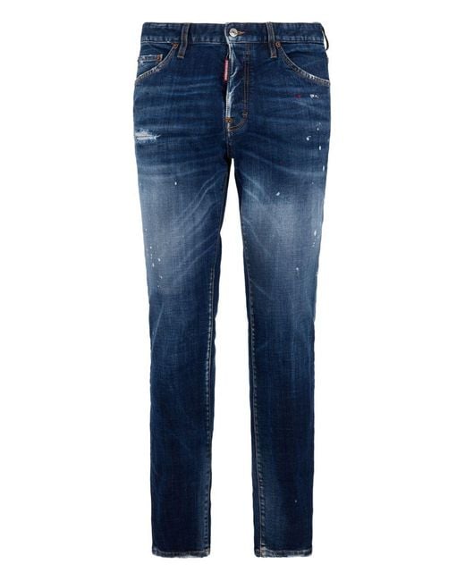 DSquared² Blue Teddy Jeans for men