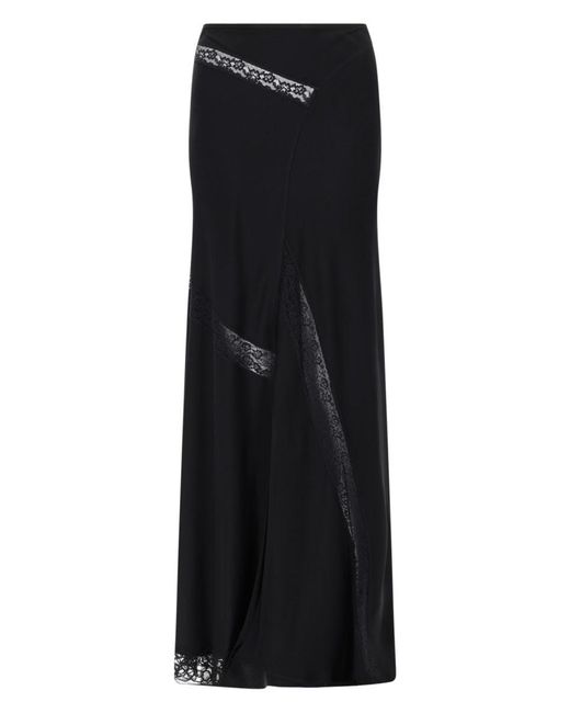 MSGM Black Gonna Con Dettagli