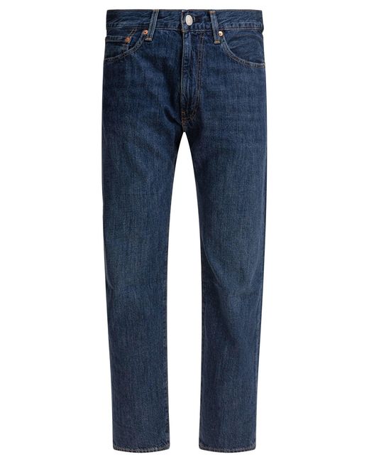 Levi's Blue "555 Relaxed Straight" Jeans for men