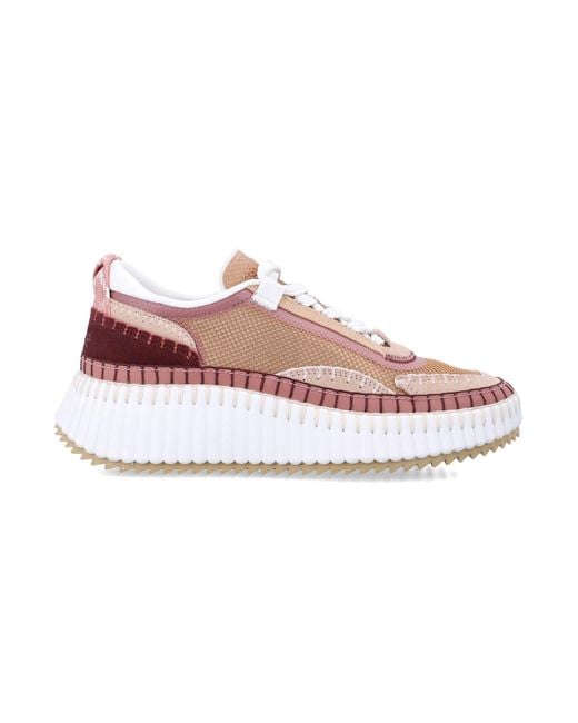Chloé Pink Chic Sneakers For