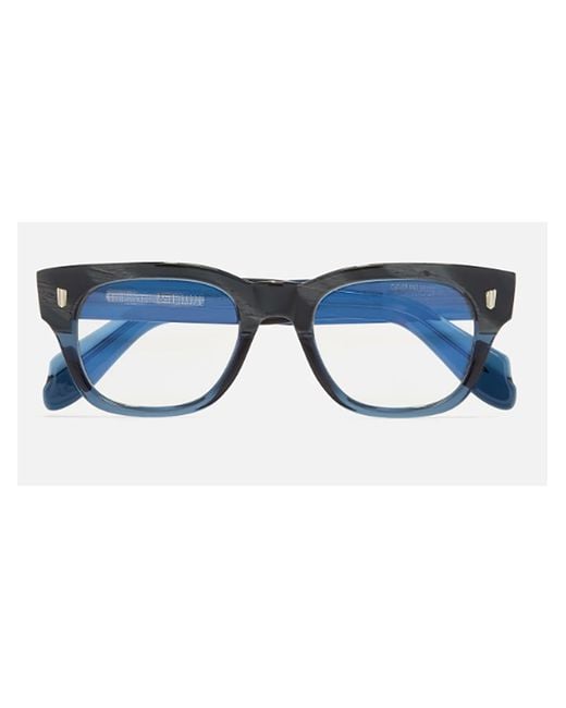 Cutler & Gross Blue Rectangle Optical Glasses