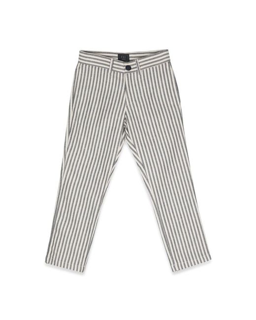 Fay Gray Striped Pants