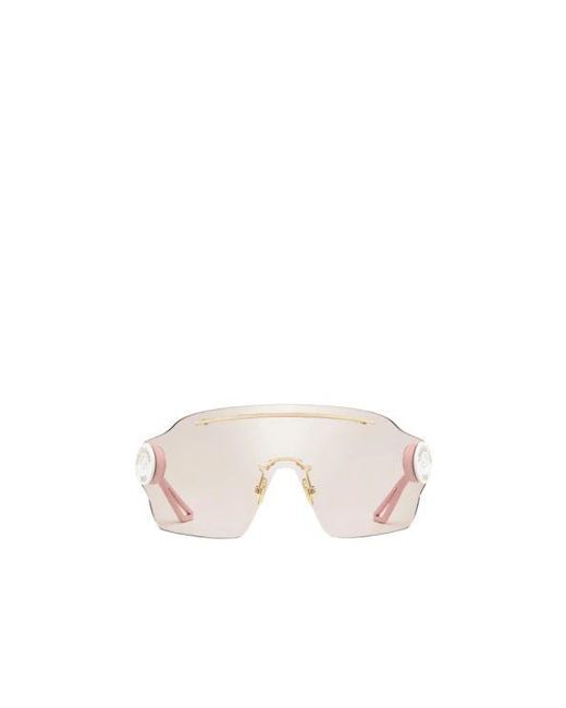 Dior Pink Oversized Shield Sunglasses
