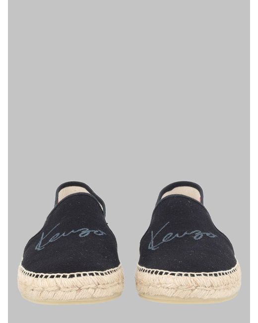 KENZO Blue Stylish Flats