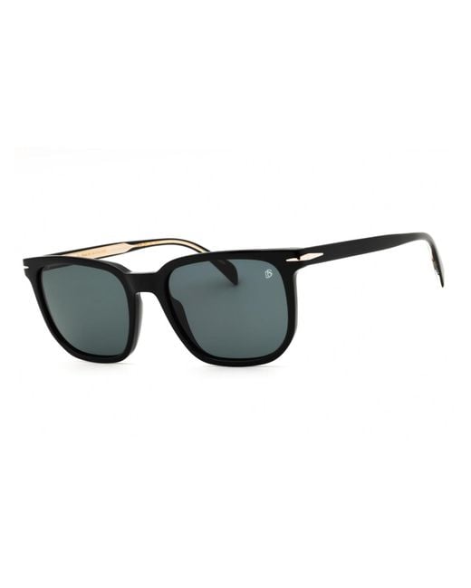David Beckham Black Db 1076/S Plastic Rectangular Sunglasses for men