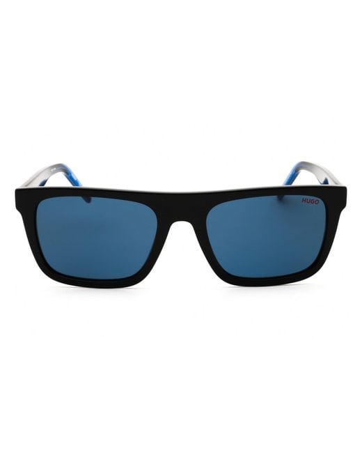 HUGO Blue Rectangular Sunglasses for men