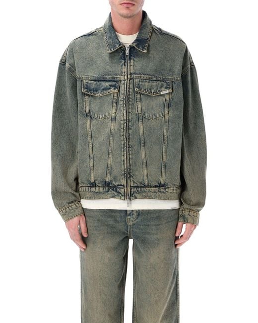 Represent Green R4 Denim Jacket