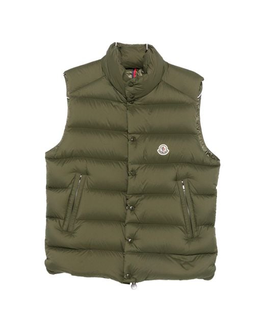 Moncler Green Polyamide Utility Vest for men