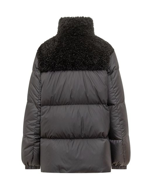 Moncler Black Premium Puffer Jacket With Stellar Inserts