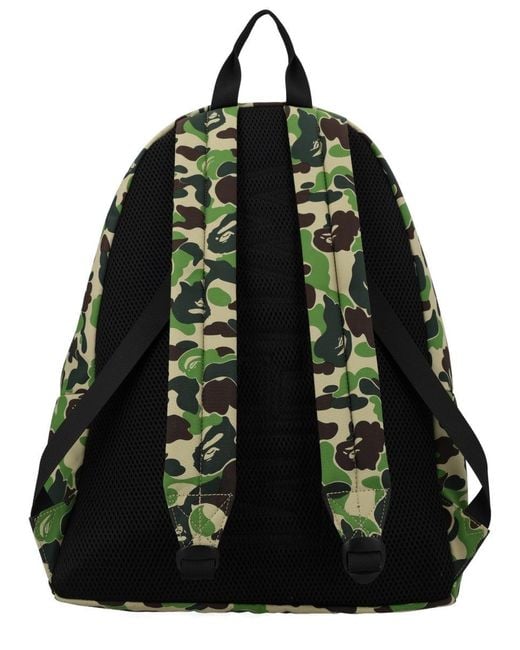 A Bathing Ape Black Mini Nylon Backpack for men