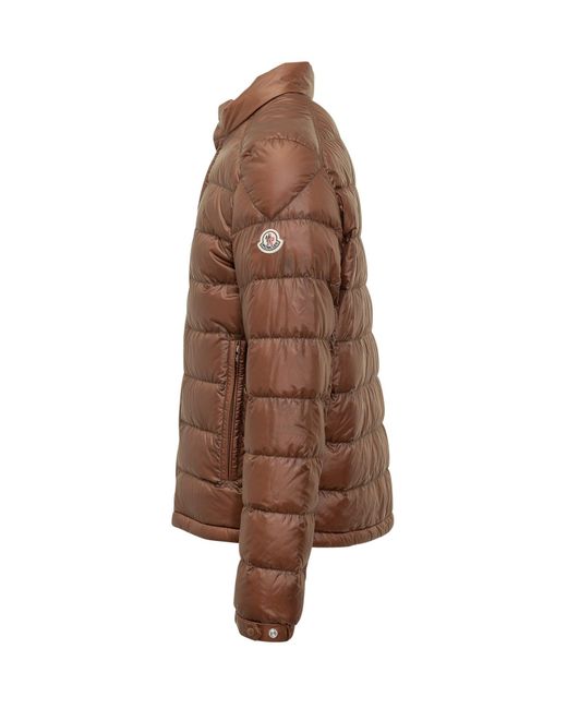 Moncler Brown Lightweight Down Jacket For Spring 2025
