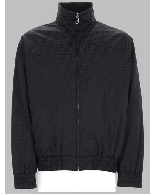 Fendi Black Giacca Bomber for men