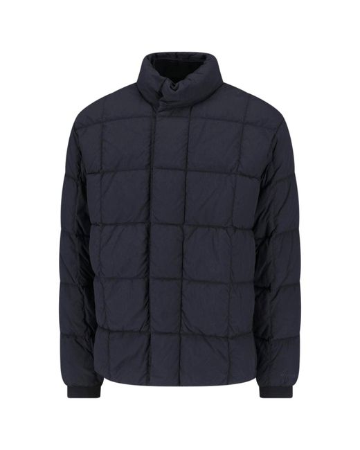 Massimo Osti Studio Blue Quilted Puffer Jacket for men