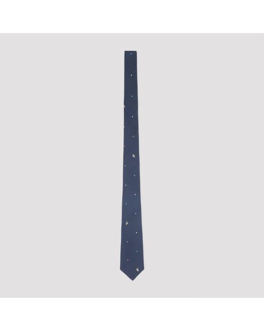 Paul Smith Blue Dot Rabbit Tie for men