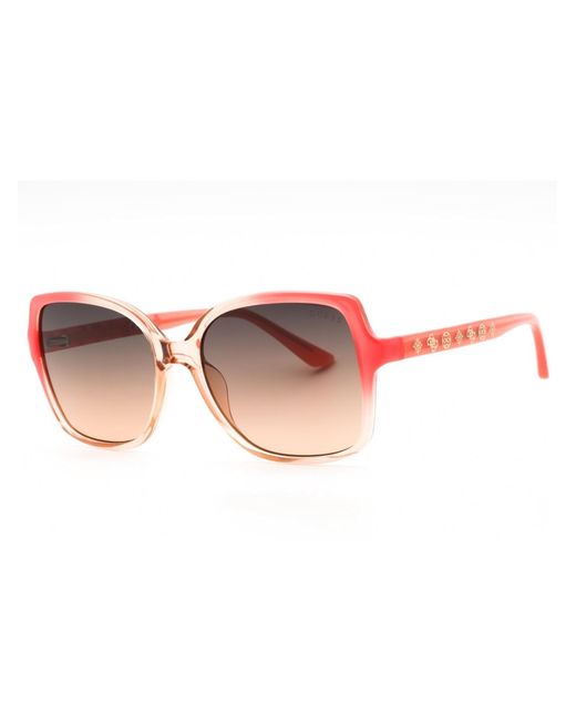 Guess Pink Rectangular Mini Sunglasses