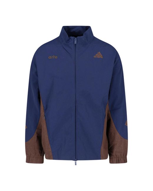 Adidas Blue Zip Front Performance Jacket for men