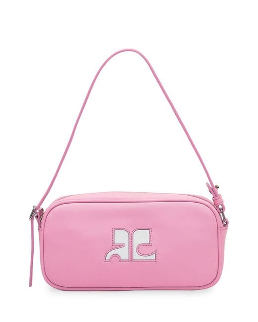 Courreges Pink Mini Chic Leather Handbag