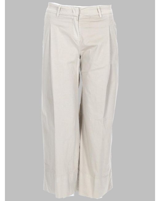 Fay White Comfortable Trousers