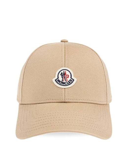 Moncler Natural Logo-Patch Cap for men
