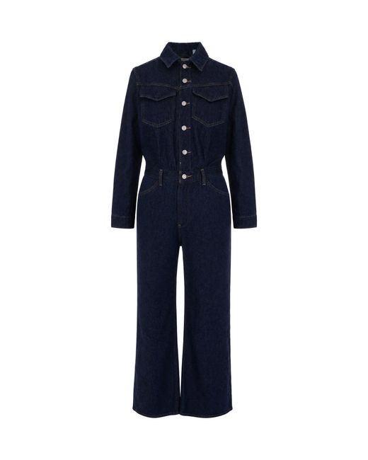 Levi's Blue Denim Utility Jumpsuit
