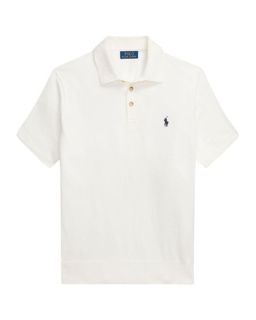 Polo Ralph Lauren Cotton Polo Shirt in White for Men | Lyst