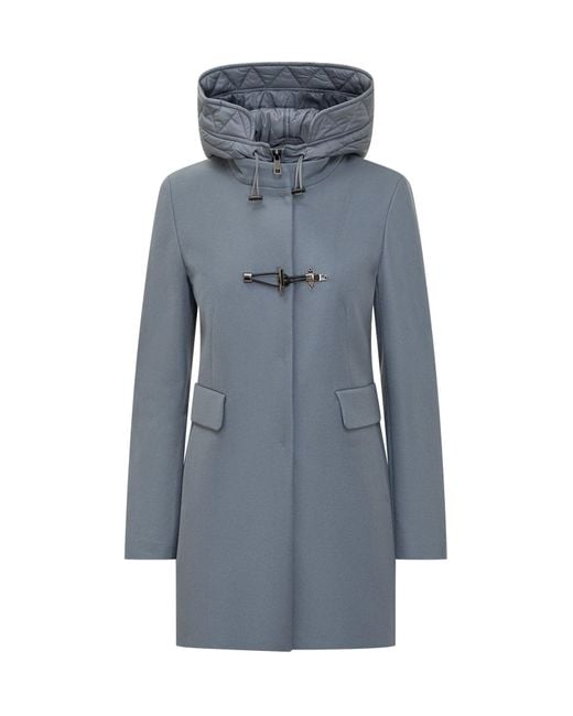 Fay Blue Mini Toggle Jacket
