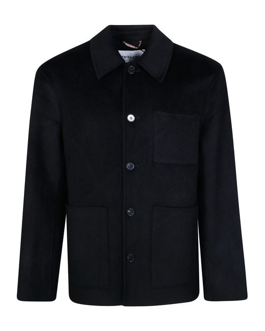 Amaranto Blue Jacket Over Shirt for men