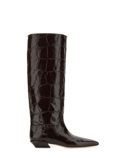 Paris Texas Brown Leather Boots