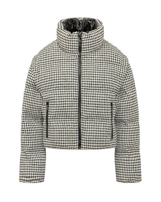 Pinko Gray Padded Twill Down Jacket