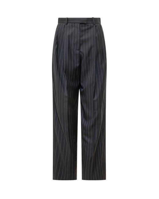 Givenchy Black Double Pleat Wool Trousers