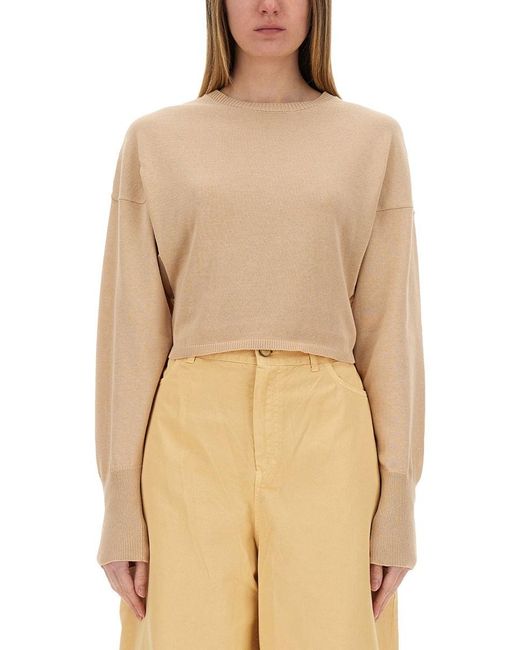 Alysi Natural Cropped Shirt