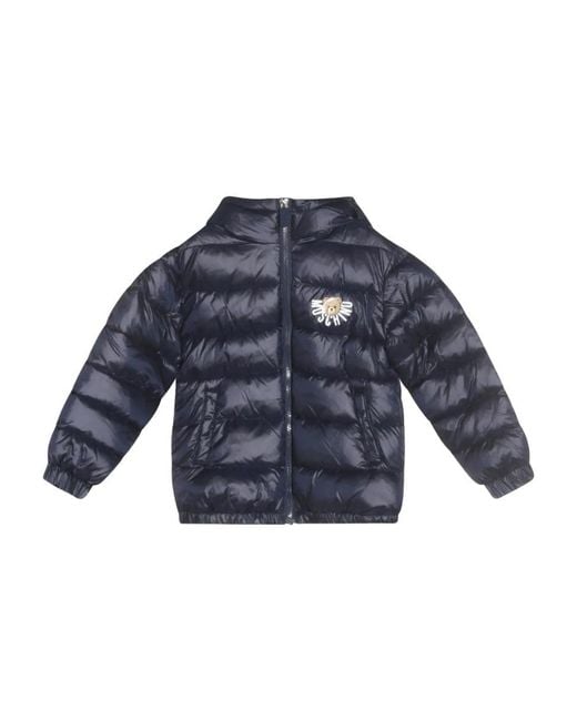 Moschino Blue Jacket With Logo