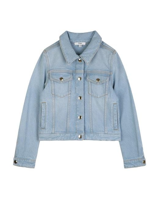 Chloé Blue Giacca Jean