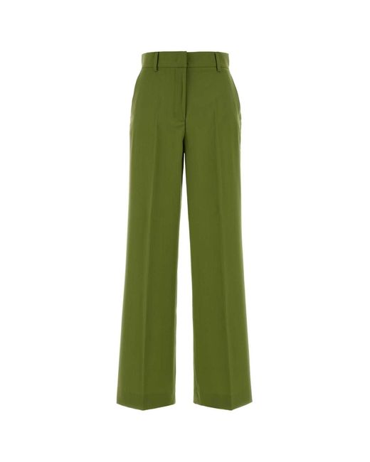 Weekend Green Wool Palazzo Pants