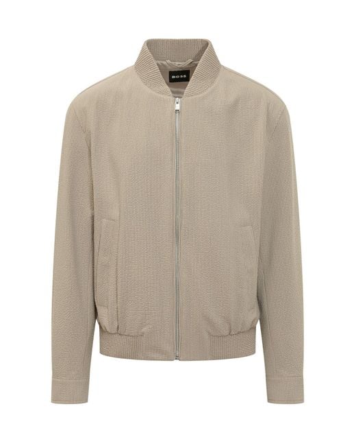 Boss Natural Zip Detail Jacket