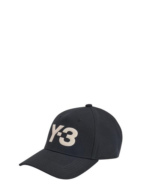 Y-3 Black Logo Hat for men