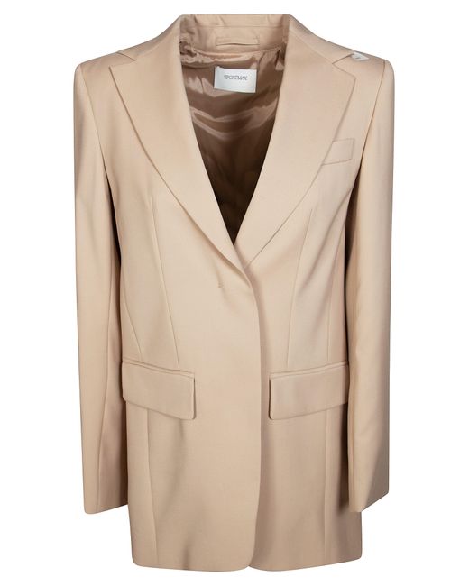 Sportmax Natural Plisse Back Jacket