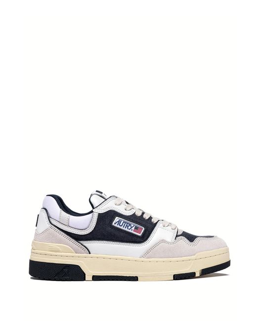 Autry White Classic Flat Shoes for men