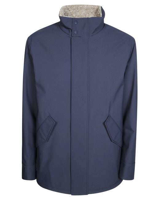 Herno Blue Parka Jacket for men