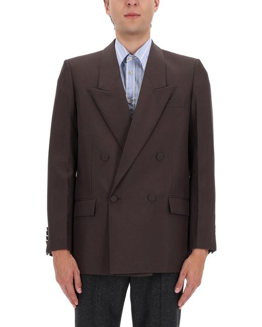 Gucci Brown Double-Breasted Jacket