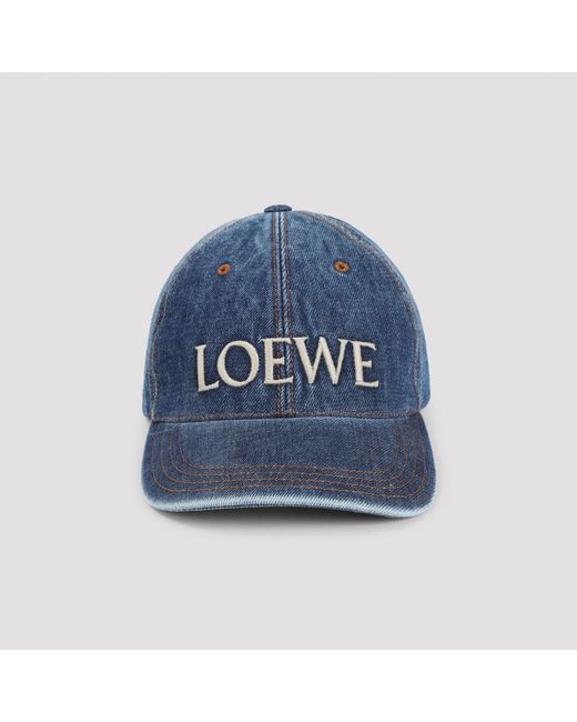 Loewe Blue Denim Cap for men