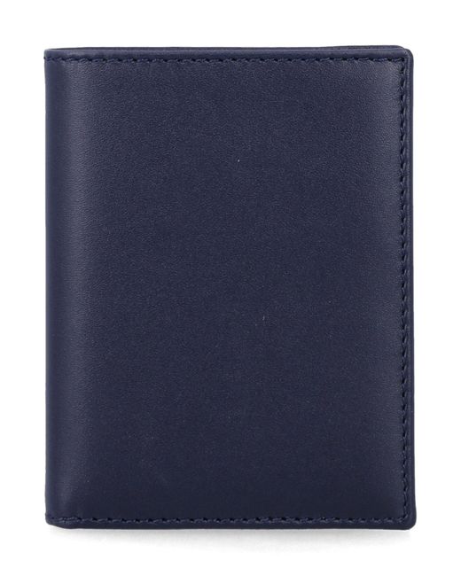 Comme des Garçons Blue Classic Leather Cardholder